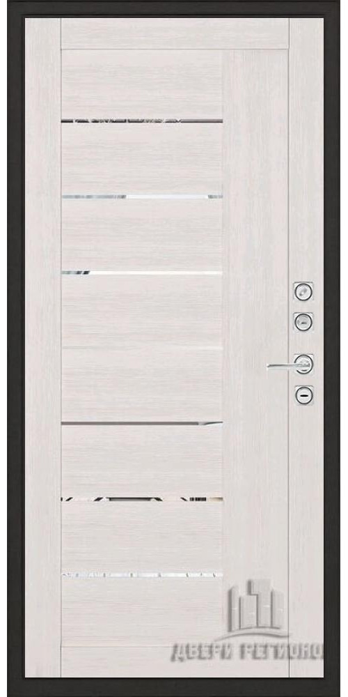 Входная дверь Regidoors Сенатор Плюс MOTTURA LIGHT 2110 с зеркалом 