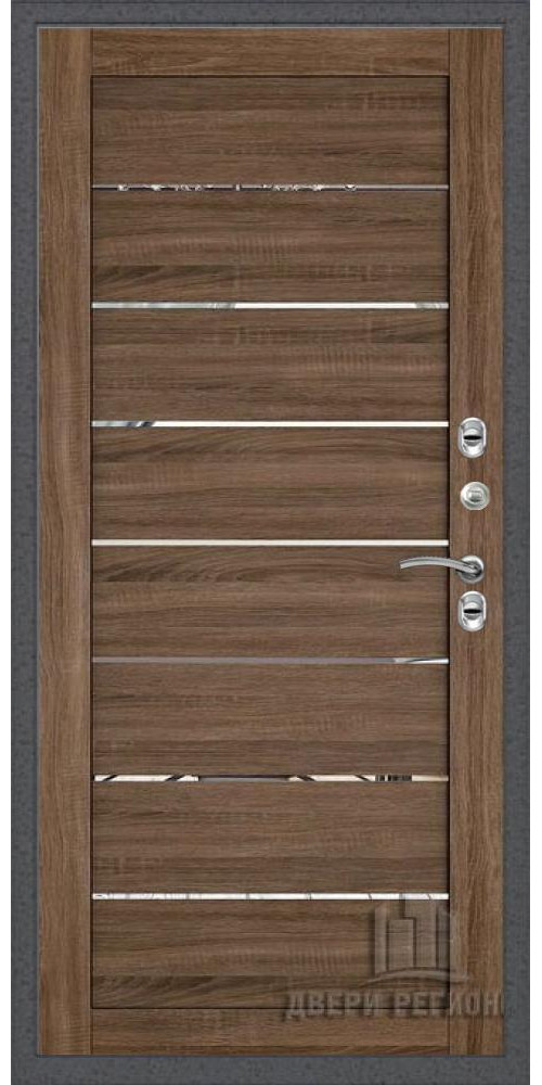 Входная дверь Regidoors Термо 3 Серебро LIGHT 2125 с зеркалом Входная дверь Regidoors Термо 3 Серебро LIGHT 2125 с зеркалом