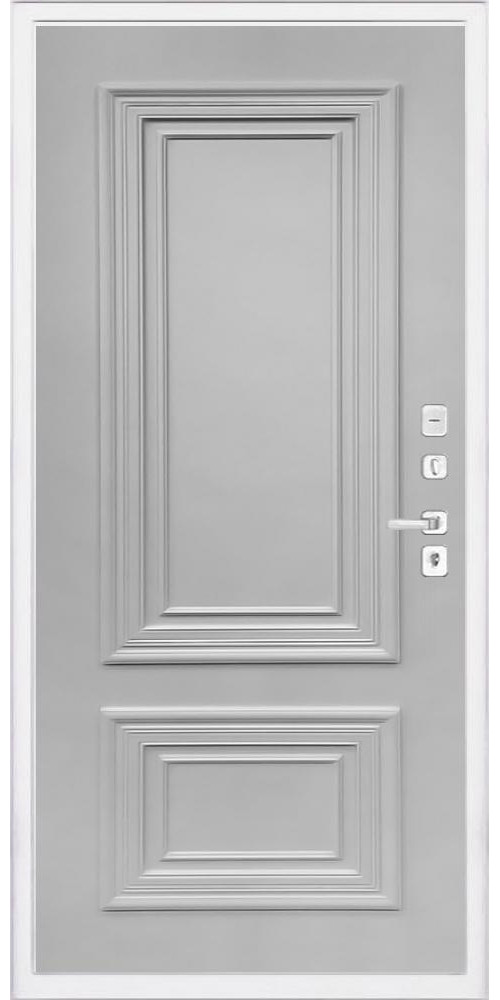 Входная дверь Regidoors NOVA Престиж, цвет RAL 7047 (светло серый)
