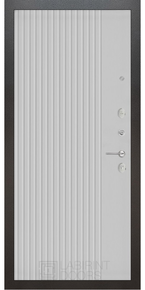 Входная дверь Labirint Silver 29 Хомс в белом софт рельефе
Входная дверь Labirint Silver 29 Хомс в белом софт рельефе
