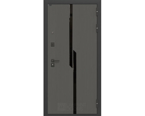 Входная дверь Labirint CARBON 11 в цвете графит софт
