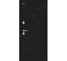 Входная дверь Bravo Граффити-5 Букле чёрное / Slate Art
