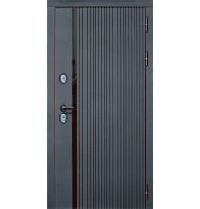 Входная дверь STR MX-46 Black Д-15, цвет шампань Soft-touch
