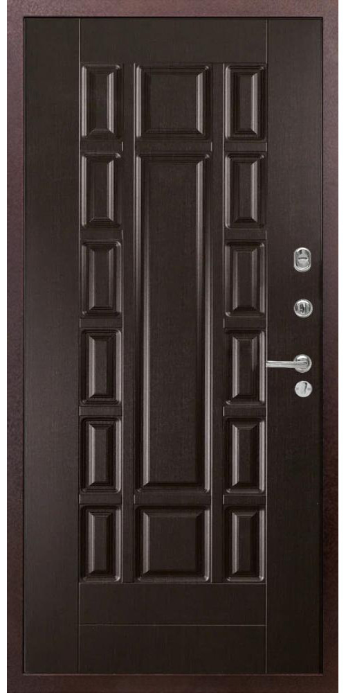 Входная дверь Diva 510 Антик медный Д-2 в цвете Венге
Входная дверь Diva 510 Антик медный Д-2 в цвете Венге