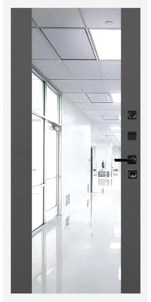 Входная дверь Branddoors Пиано Белый 024 Зеркало Maxi в цвете антрацит
Входная дверь Branddoors Пиано Белый 024 Зеркало Maxi в цвете антрацит
