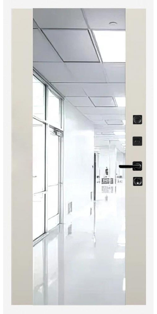 Входная дверь Branddoors Пиано Белый 024 Зеркало Maxi в цвете Входная дверь Branddoors Пиано Белый 024 Зеркало Maxi в цвете