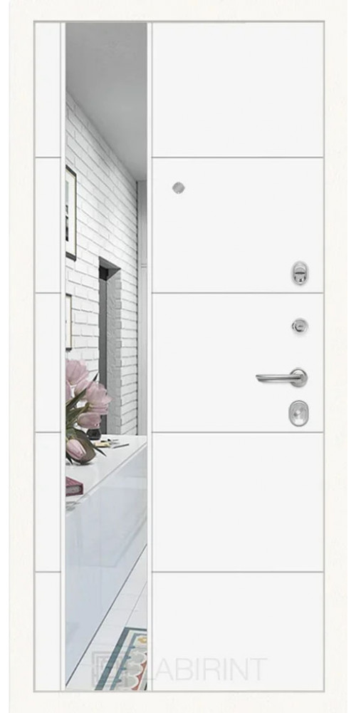 Входная дверь Labirint Лайн WHITE 19 в цвете Входная дверь Labirint Лайн WHITE 19 в цвете