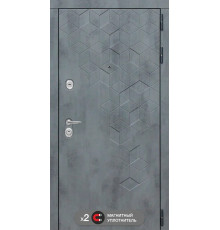 Входная дверь Labirint Beton 05, орех итальянский
