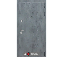 Входная дверь Labirint Beton 13, графит софт
