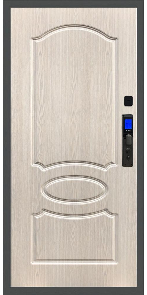 Входная дверь Баяр M2055 Face ID ФЛ-128 в цвете беленый дуб
