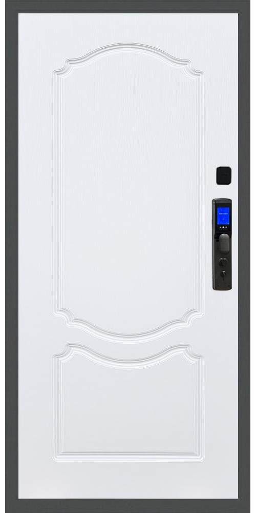 Входная дверь Баяр M2055 Face ID ФЛ-130 в белом ясене
