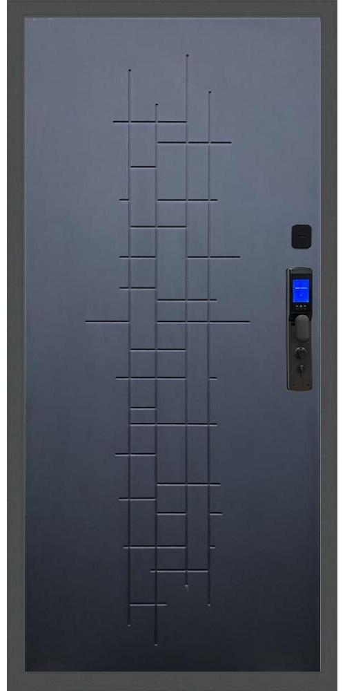 Входная дверь Баяр M2055 с Face ID в цвете Ясень черный
