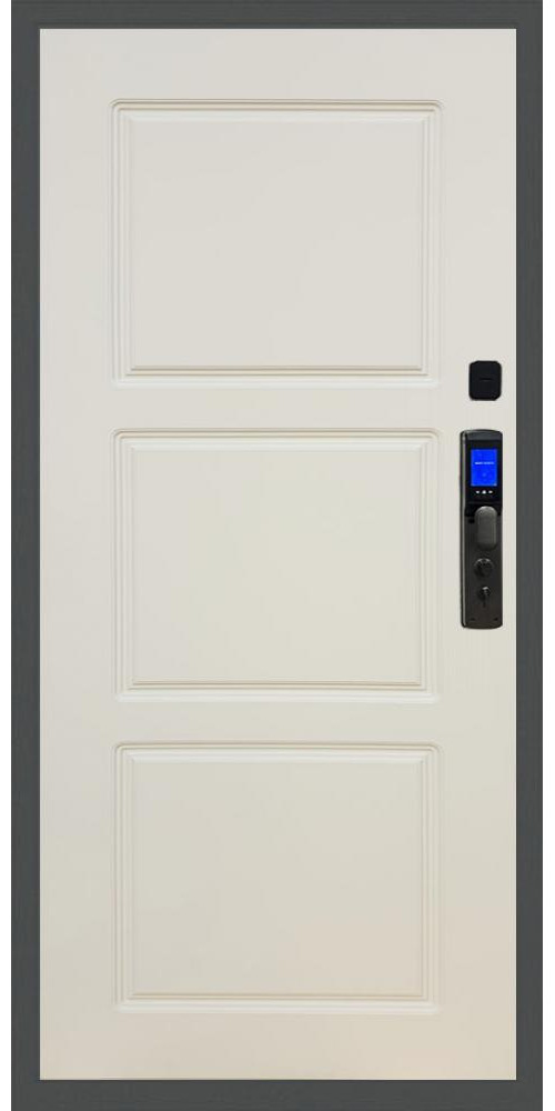 Входная дверь Баяр M2055 Face ID ФЛ-3 в цвете Шампань Soft-touch

