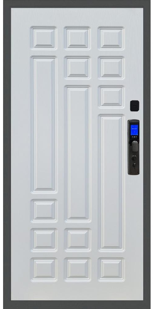 Входная дверь Баяр M2055 Face ID ФЛ-32 в цвете белый ясень

