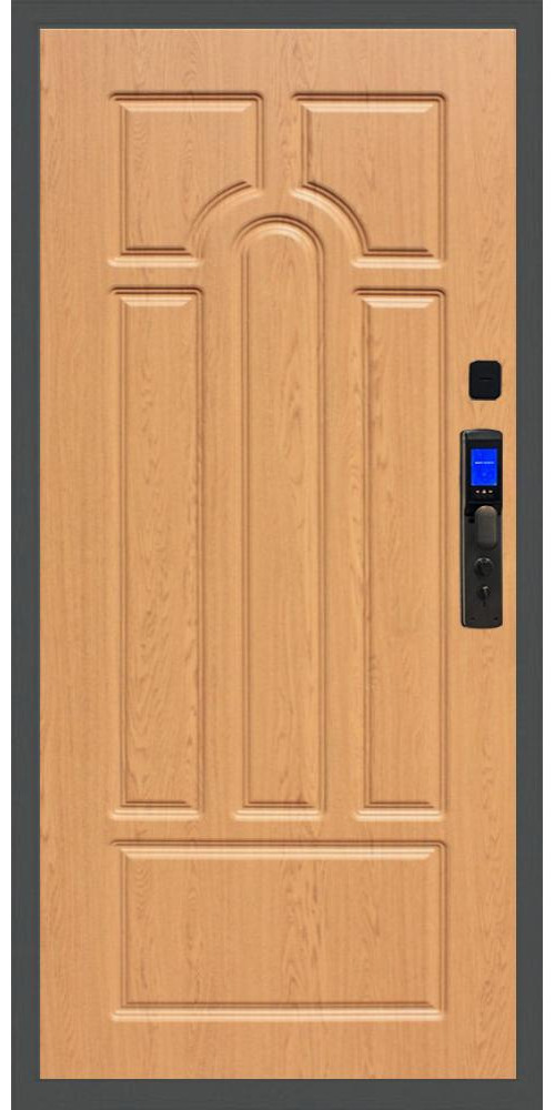 Входная дверь Баяр M2055 с Face ID, ФЛ-58, цвет Дуб
