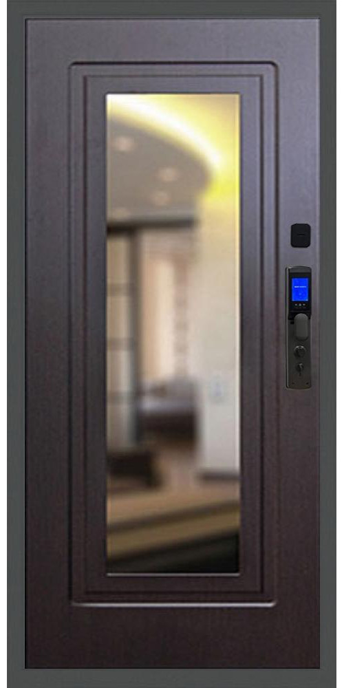 Входная дверь Баяр M2055 Face ID ФЛЗ-120 в цвете Венге
